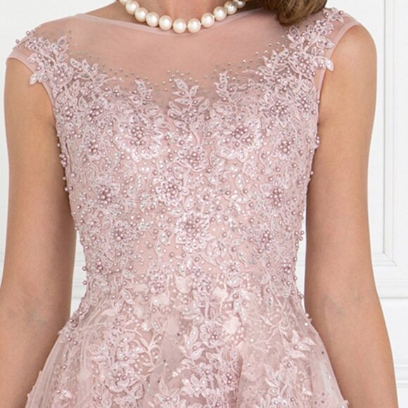 Mermaid Cute Long Dresses with Sheer Back GL1584 - Picture 5 of 11